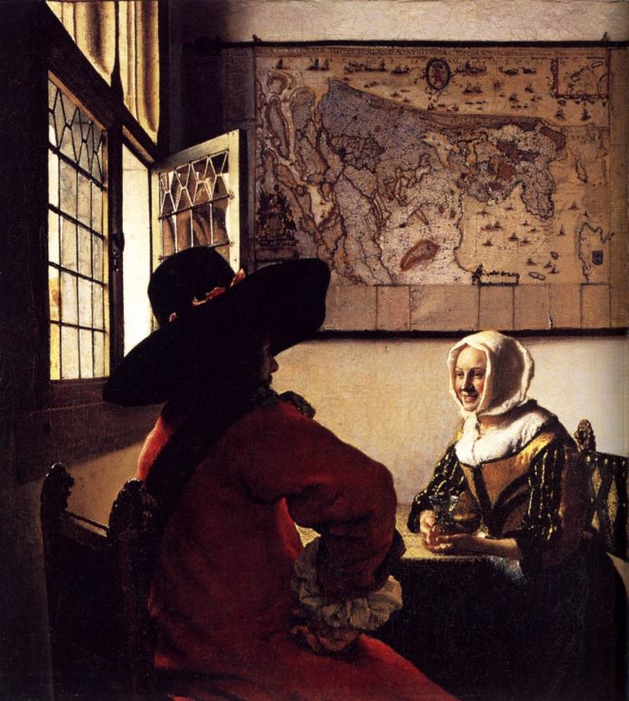 Der Soldat und das lachende Mädchen Jan Vermeer