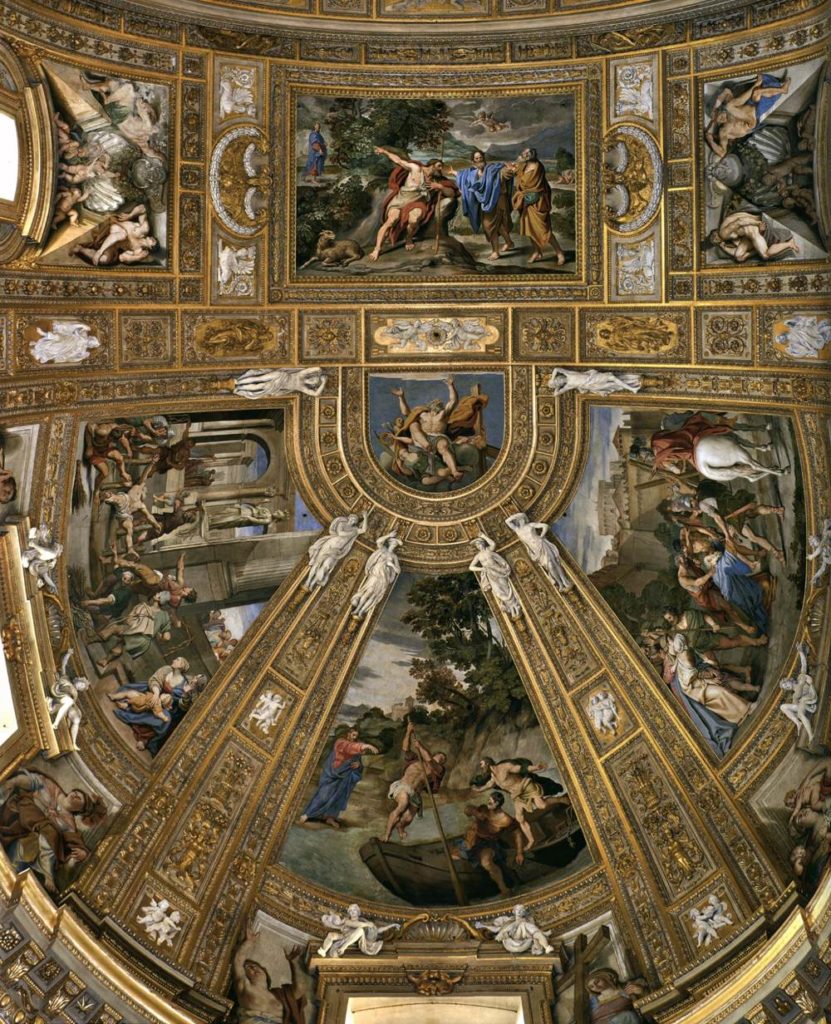 Domenichino Bemahlung der Chorkuppel in der Kirche Sant’Andrea della Valle in Rom