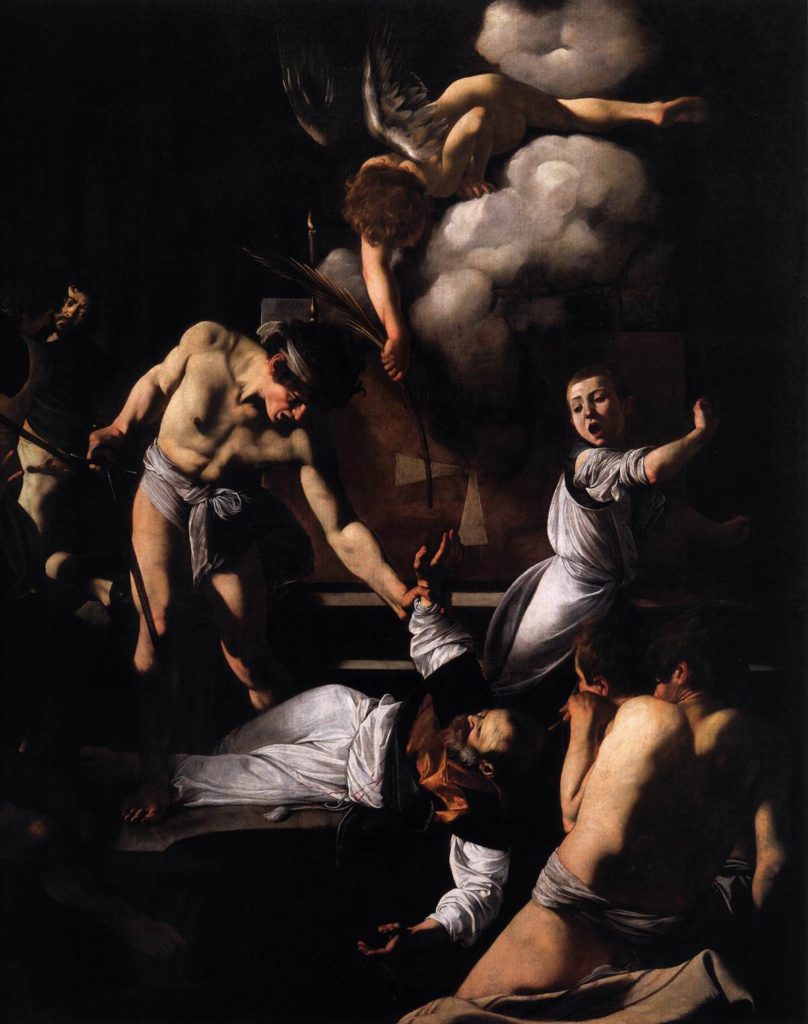 Das Martyrium des heiligen Matthäus Caravaggio Detailansicht